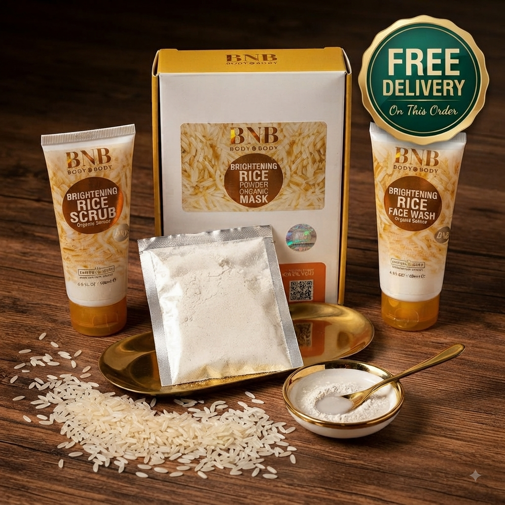 BNB Rice Brightening Glow Kit - Pack of 3 | Free Delivery