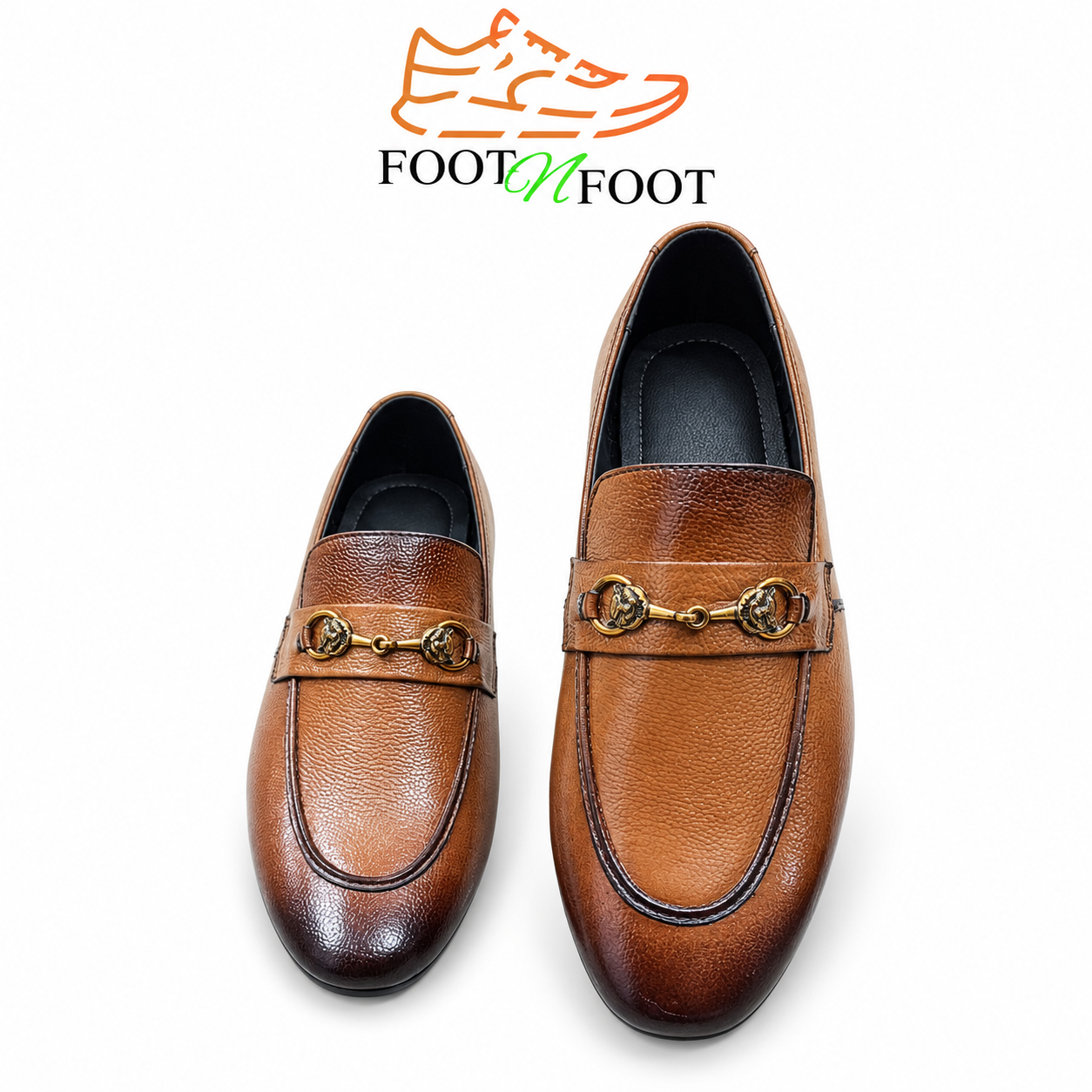 LION-HEAD HORSEBIT LEATHER LOAFERS