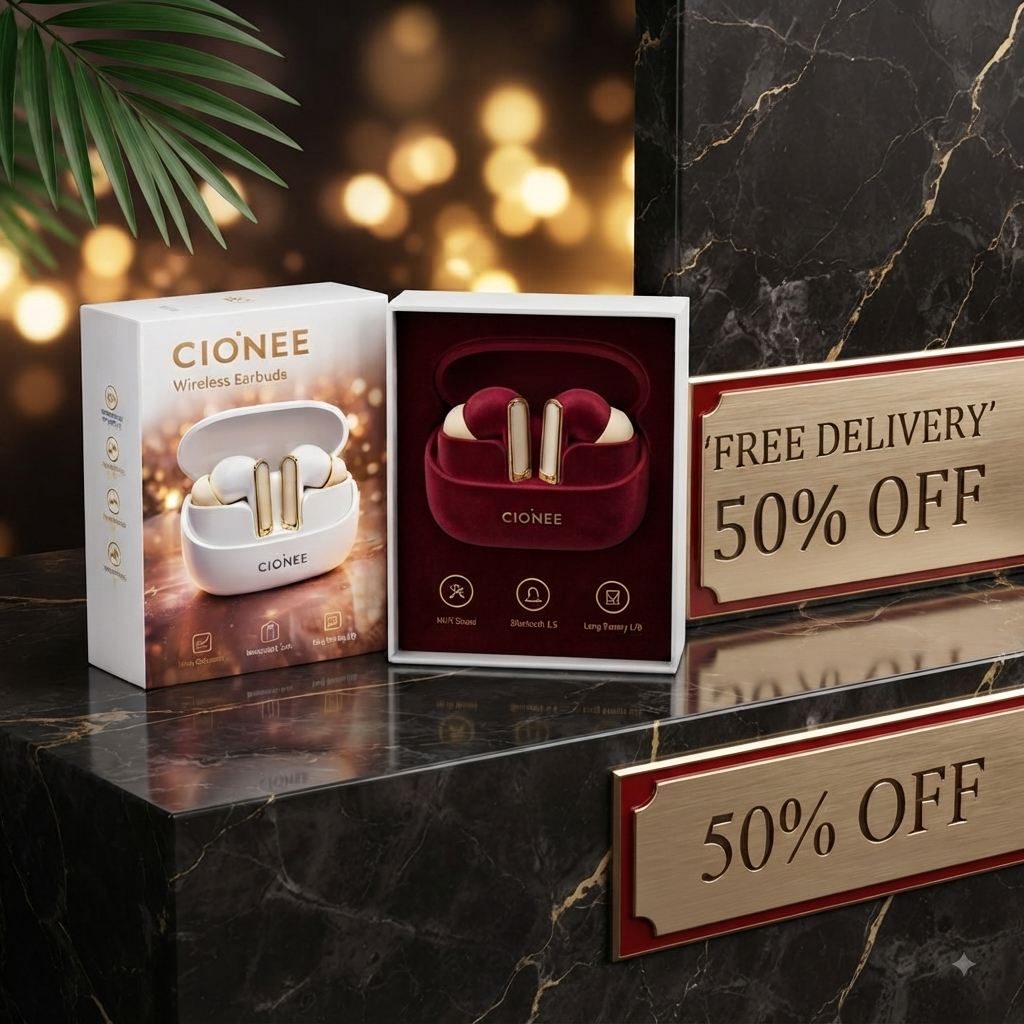 Cionee True Wireless Earbuds | Bluetooth 5.3, Hi-Fi Sound & Free Delivery
