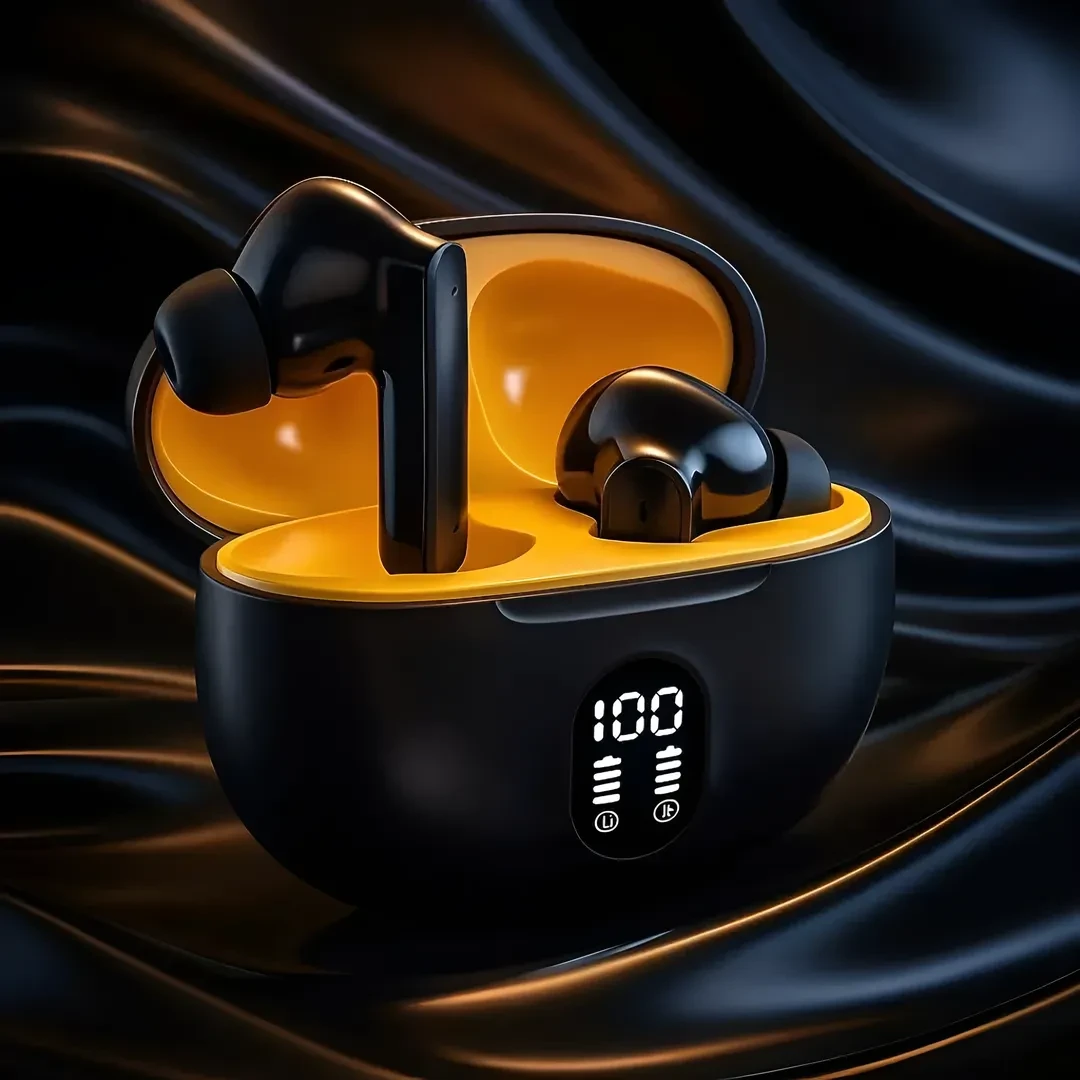 Free Delivery | Imported 895B TWS True Wireless Bluetooth Earbuds 5.3 with LED Digital Display & ENC Noise Cancellation (Black)