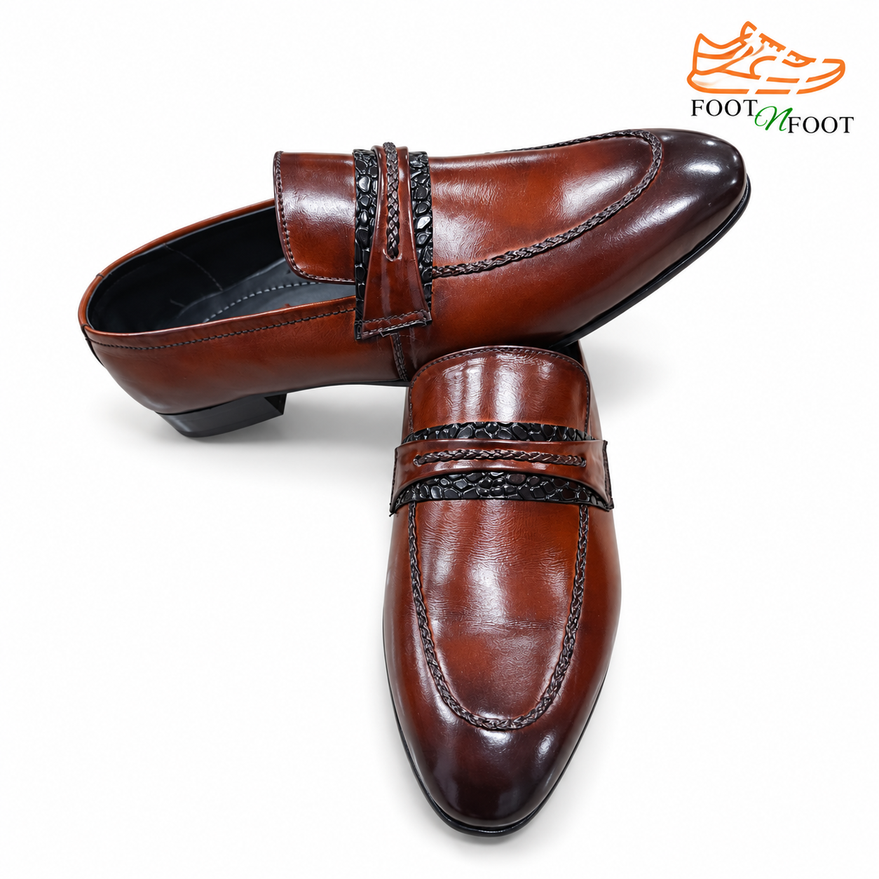 BROWN LEATHER LOAFERS