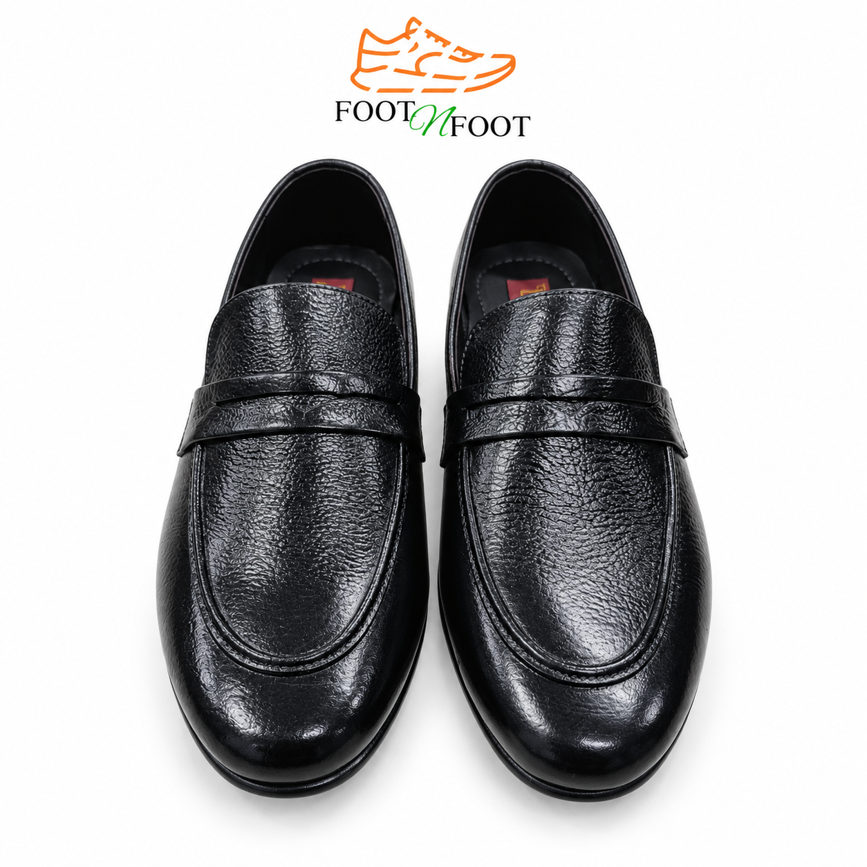 BLACK PENNY LEATHER LOAFERS