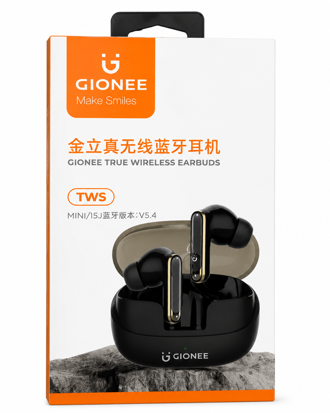 GIONEE TWS V5.4 True Wireless Bluetooth Earbuds – Black