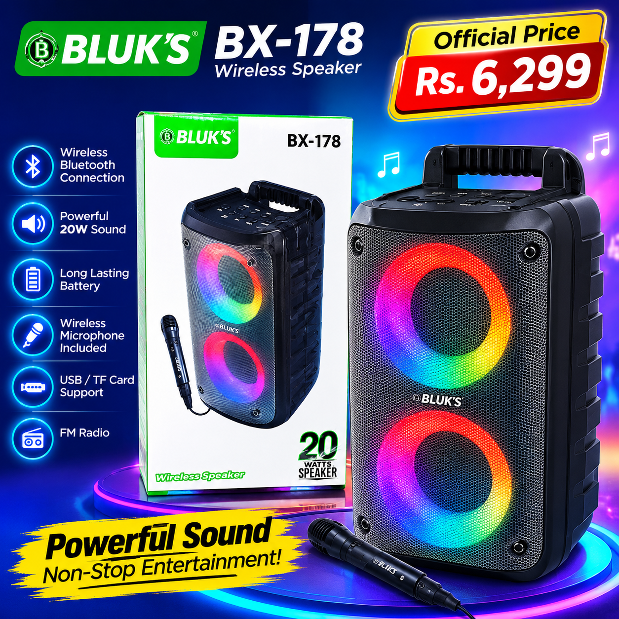 Wireless speaker 20watts
